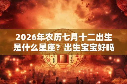 2026年农历七月十二出生是什么星座？出生宝宝好吗？