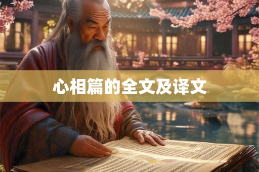 心相篇的全文及译文 心相篇的全文及译文