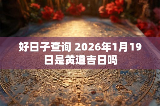 好日子查询 2026年1月19日是黄道吉日吗