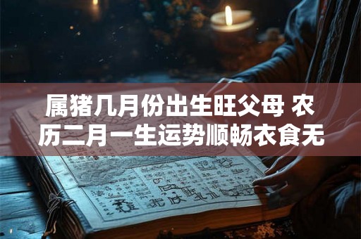 属猪几月份出生旺父母 农历二月一生运势顺畅衣食无忧
