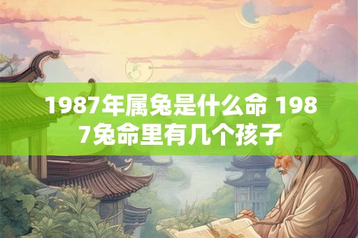1987年属兔是什么命 1987兔命里有几个孩子