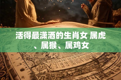 活得最潇洒的生肖女 属虎、属猴、属鸡女