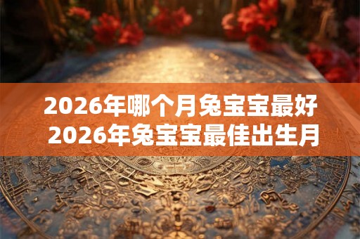 2026年哪个月兔宝宝最好 2026年兔宝宝最佳出生月份