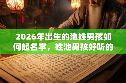 2026年出生的池姓男孩如何起名字，姓池男孩好听的名字