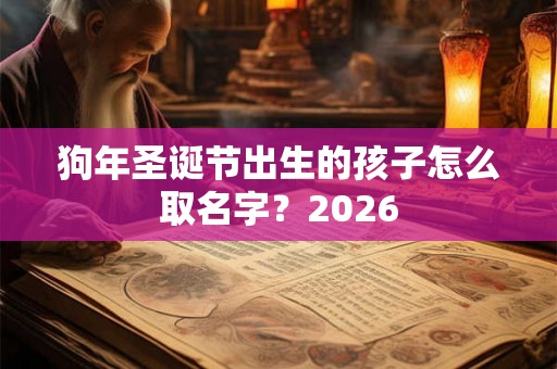 狗年圣诞节出生的孩子怎么取名字？2026