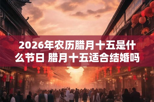 2026年农历腊月十五是什么节日 腊月十五适合结婚吗