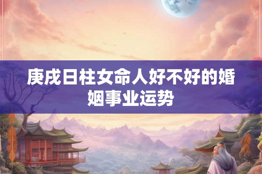 庚戌日柱女命人好不好的婚姻事业运势