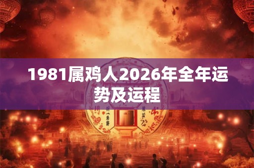 1981属鸡人2026年全年运势及运程