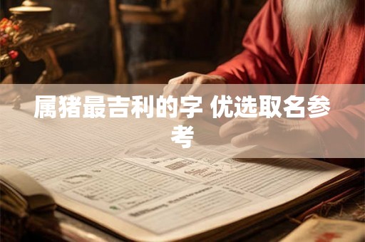 属猪最吉利的字 优选取名参考 属猪最吉利的字 优选取名参考