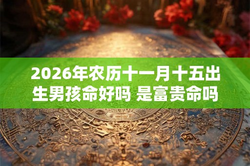 2026年农历十一月十五出生男孩命好吗 是富贵命吗 2026年农历十一月十五出生男孩命好吗 是富贵命吗