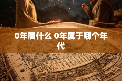 0年属什么 0年属于哪个年代