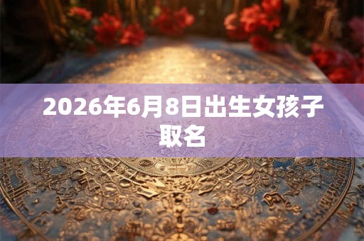 2026年6月8日出生女孩子取名 2026年6月8日出生女孩子取名