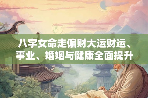 八字女命走偏财大运财运、事业、婚姻与健康全面提升