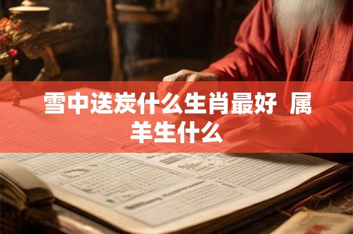 雪中送炭什么生肖最好 属羊生什么 雪中送炭什么生肖最好 属羊生什么