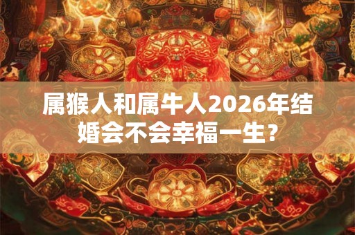 属猴人和属牛人2026年结婚会不会幸福一生？
