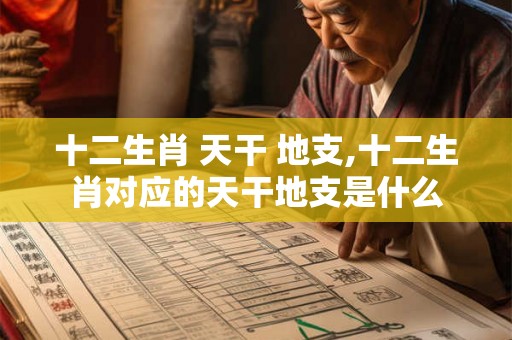 十二生肖 天干 地支,十二生肖对应的天干地支是什么