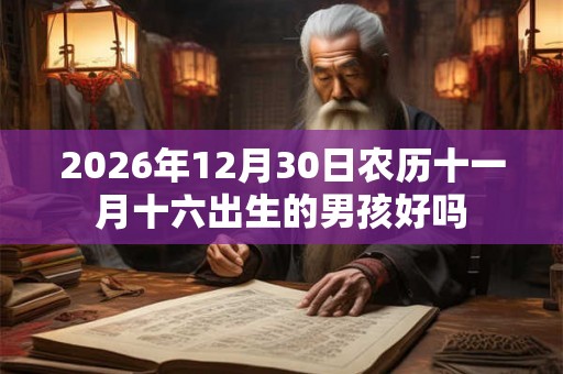 2026年12月30日农历十一月十六出生的男孩好吗 2026年12月30日农历十一月十六出生的男孩好吗