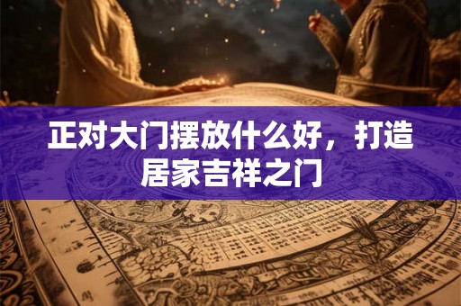 正对大门摆放什么好，打造居家吉祥之门
