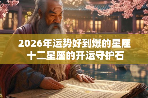 2026年运势好到爆的星座 十二星座的开运守护石