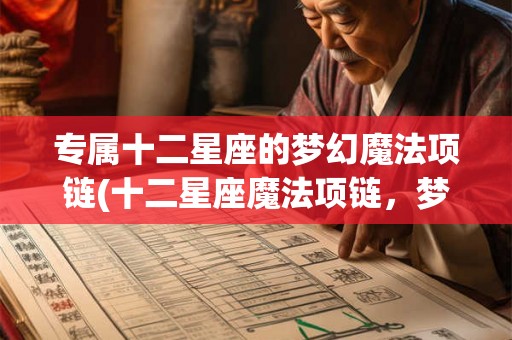 专属十二星座的梦幻魔法项链(十二星座魔法项链,梦幻力量觉醒?) 专属十二星座的梦幻魔法项链(十二星座魔法项链,梦幻力量觉醒?)