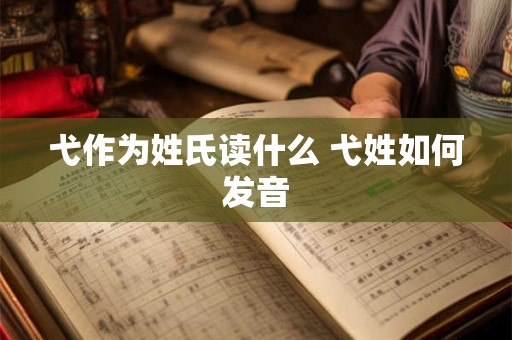 弋作为姓氏读什么 弋姓如何发音