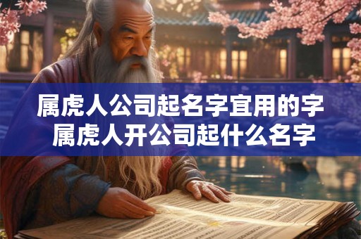 属虎人公司起名字宜用的字 属虎人开公司起什么名字好