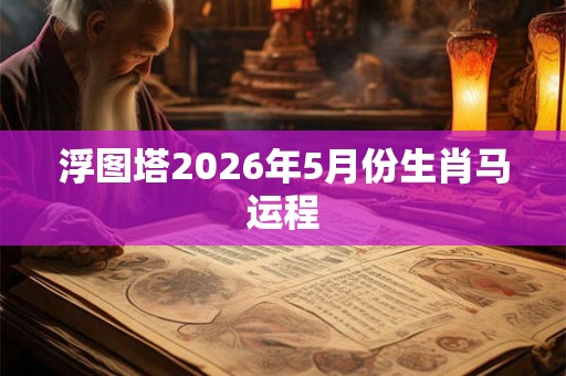 浮图塔2026年5月份生肖马运程