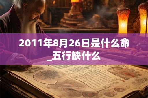 2011年8月26日是什么命_五行缺什么
