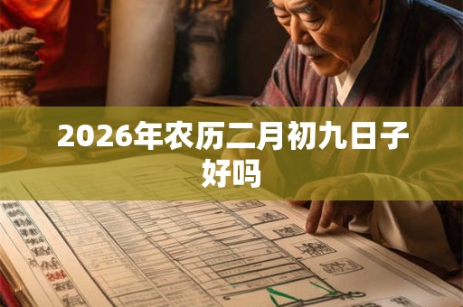 2026年农历二月初九日子好吗