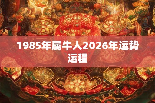 1985年属牛人2026年运势运程