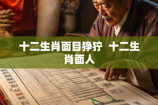 十二生肖面目狰狞 十二生肖面人 十二生肖面目狰狞 十二生肖面人