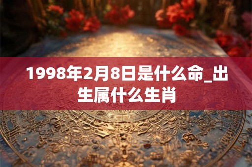 1998年2月8日是什么命_出生属什么生肖