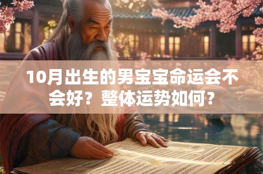 10月出生的男宝宝命运会不会好？整体运势如何？