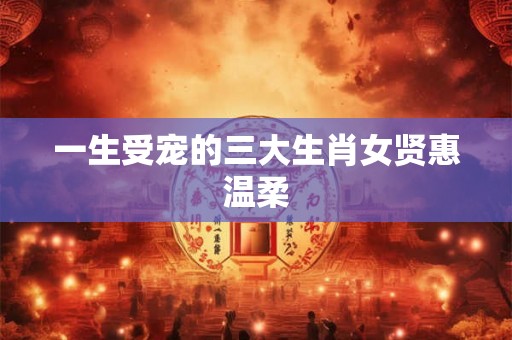 一生受宠的三大生肖女贤惠温柔