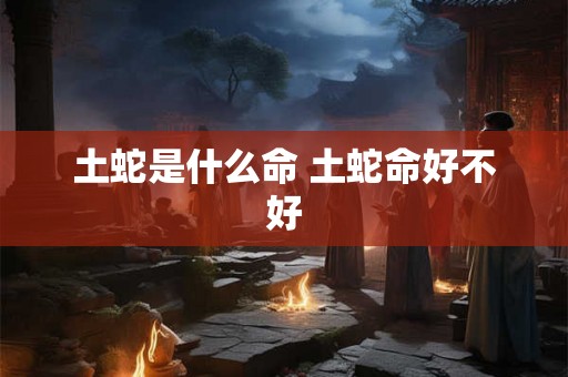 土蛇是什么命 土蛇命好不好 土蛇是什么命 土蛇命好不好