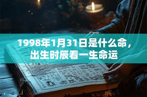 1998年1月31日是什么命，出生时辰看一生命运