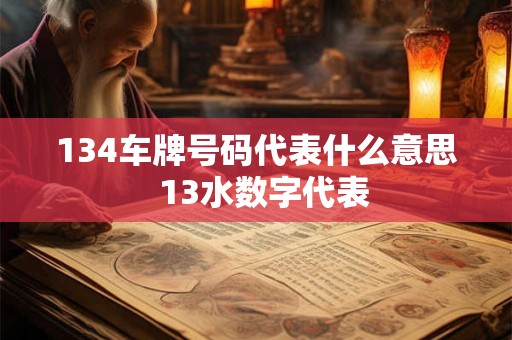 134车牌号码代表什么意思  13水数字代表