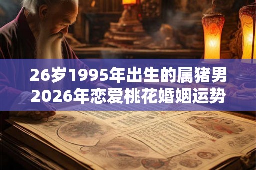 26岁1995年出生的属猪男2026年恋爱桃花婚姻运势走向分析