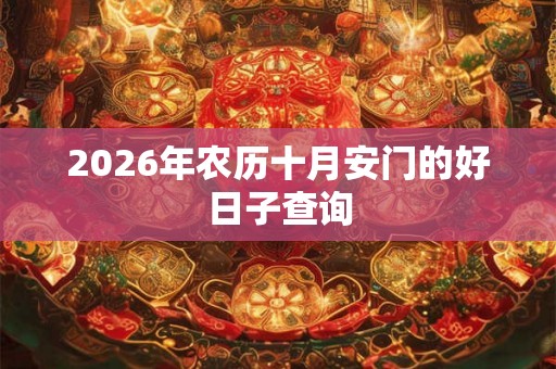 2026年农历十月安门的好日子查询