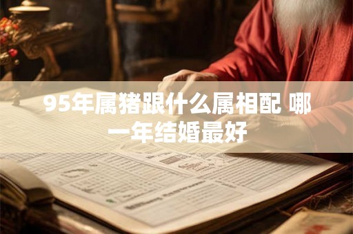 95年属猪跟什么属相配 哪一年结婚最好