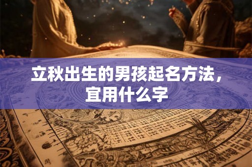 立秋出生的男孩起名方法，宜用什么字