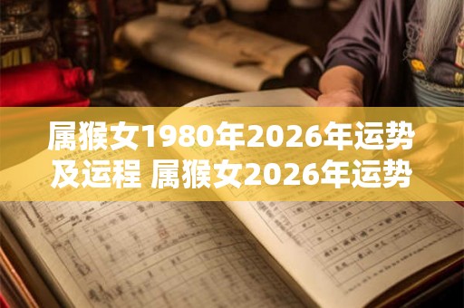 属猴女1980年2026年运势及运程 属猴女2026年运势如何