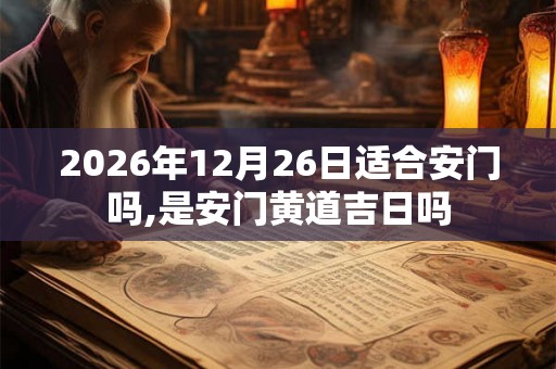 2026年12月26日适合安门吗,是安门黄道吉日吗