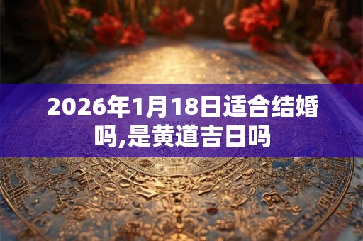 2026年1月18日适合结婚吗,是黄道吉日吗