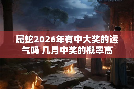 属蛇2026年有中大奖的运气吗 几月中奖的概率高