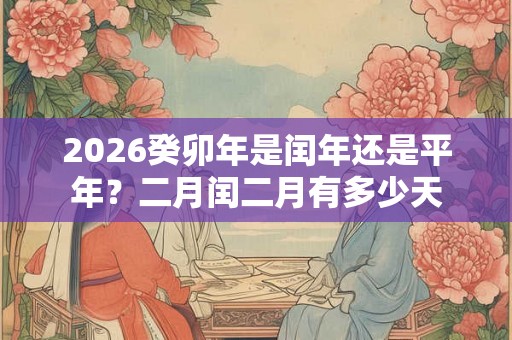 2026癸卯年是闰年还是平年？二月闰二月有多少天