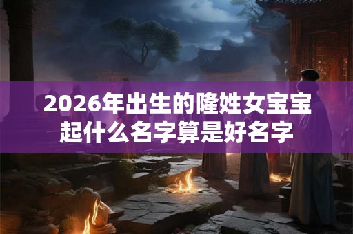 2026年出生的隆姓女宝宝起什么名字算是好名字