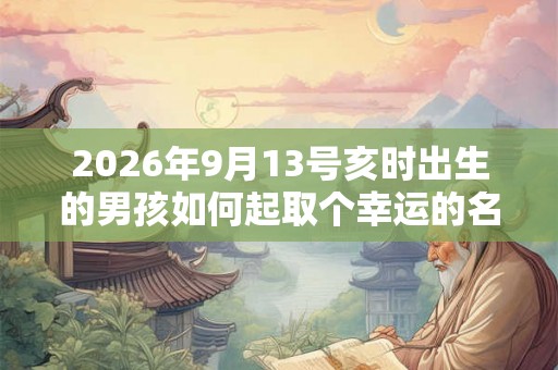 2026年9月13号亥时出生的男孩如何起取个幸运的名字,五行属什么 2026年9月13号亥时出生的男孩如何起取个幸运的名字,五行属什么