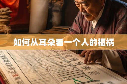 如何从耳朵看一个人的福祸