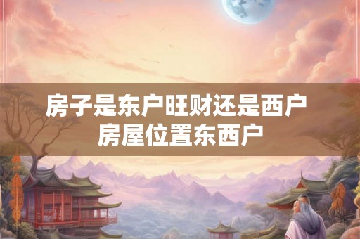 房子是东户旺财还是西户 房屋位置东西户